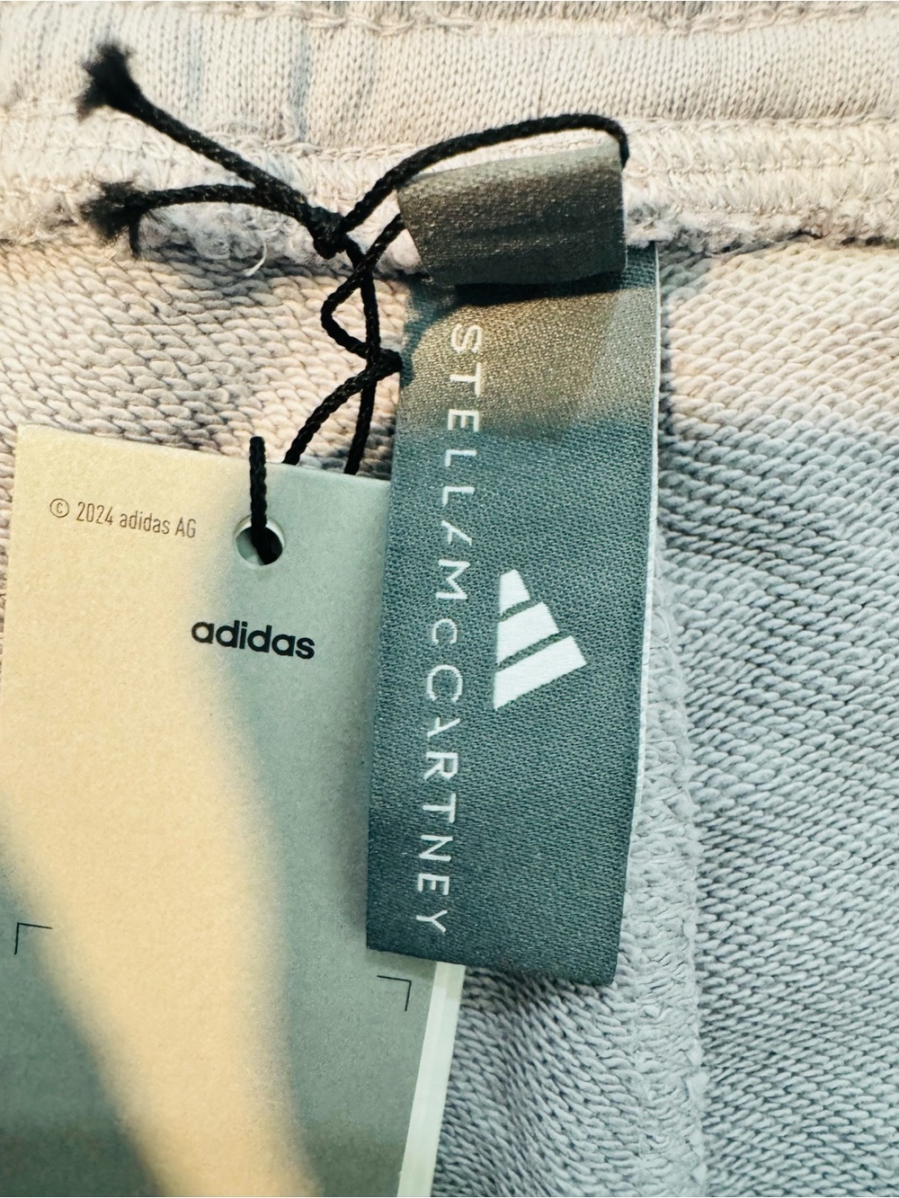 Stella McCartney Taupe Drawstring Athletic Shorts - Picture 8 of 13